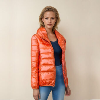 Piumino d'anatra leggero e caldo per le donne